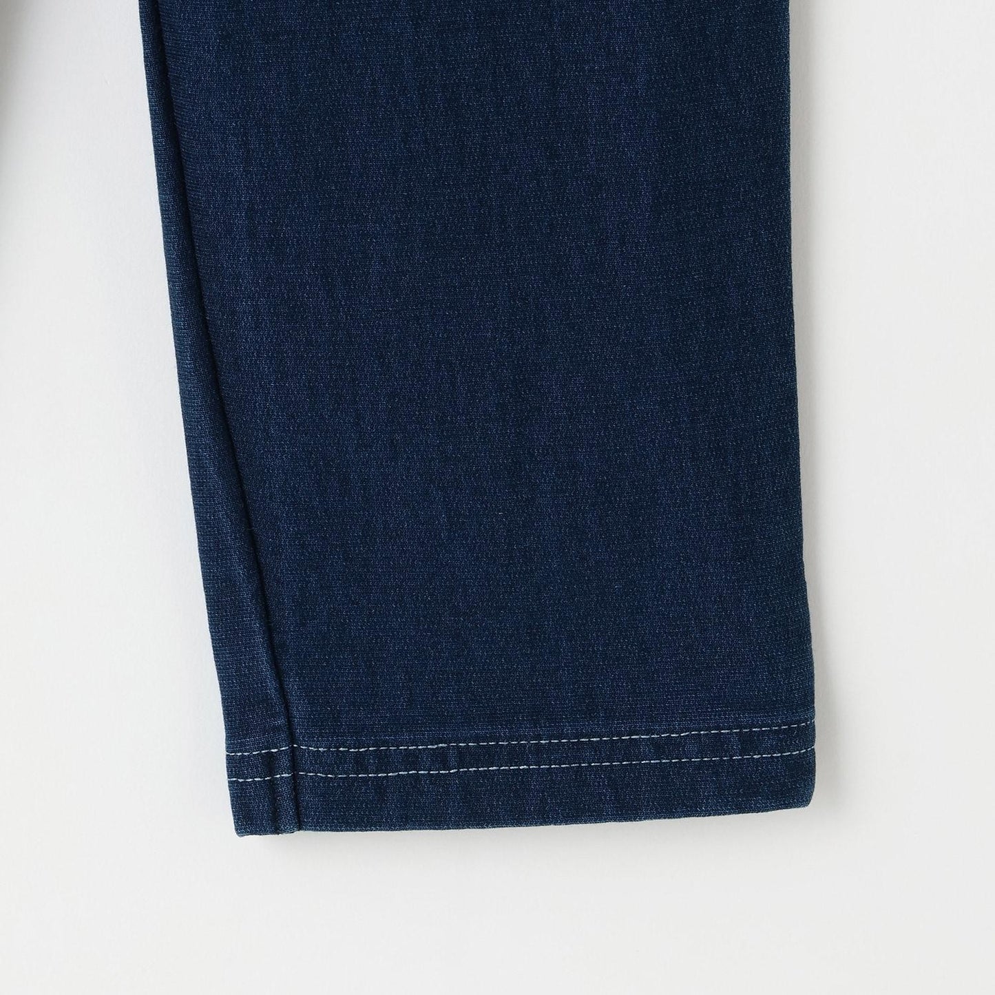 針織牛仔直筒褲