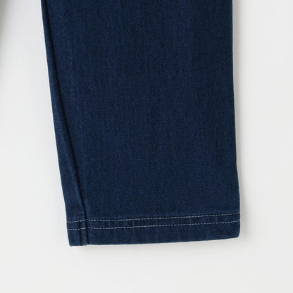 針織牛仔直筒褲