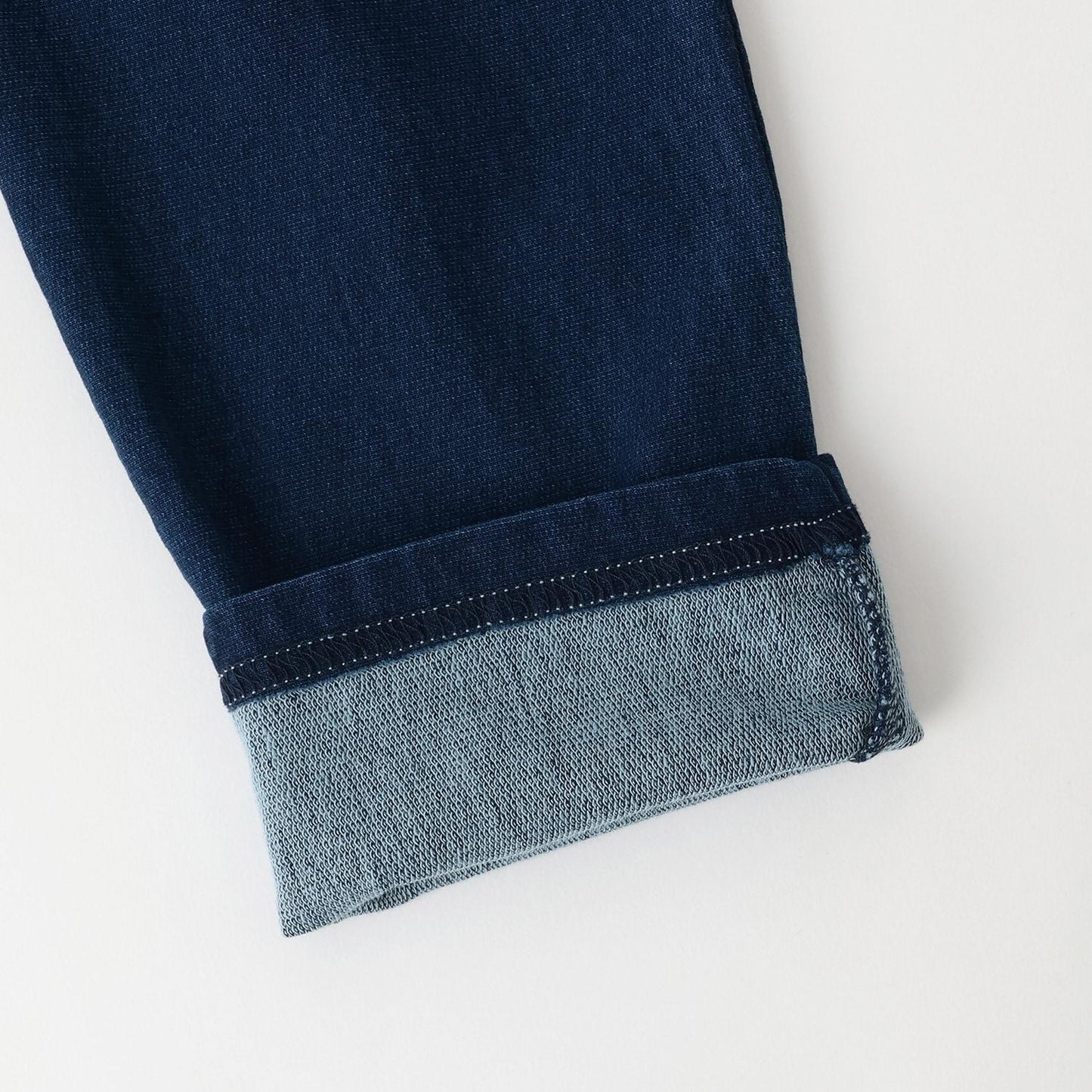 針織牛仔直筒褲