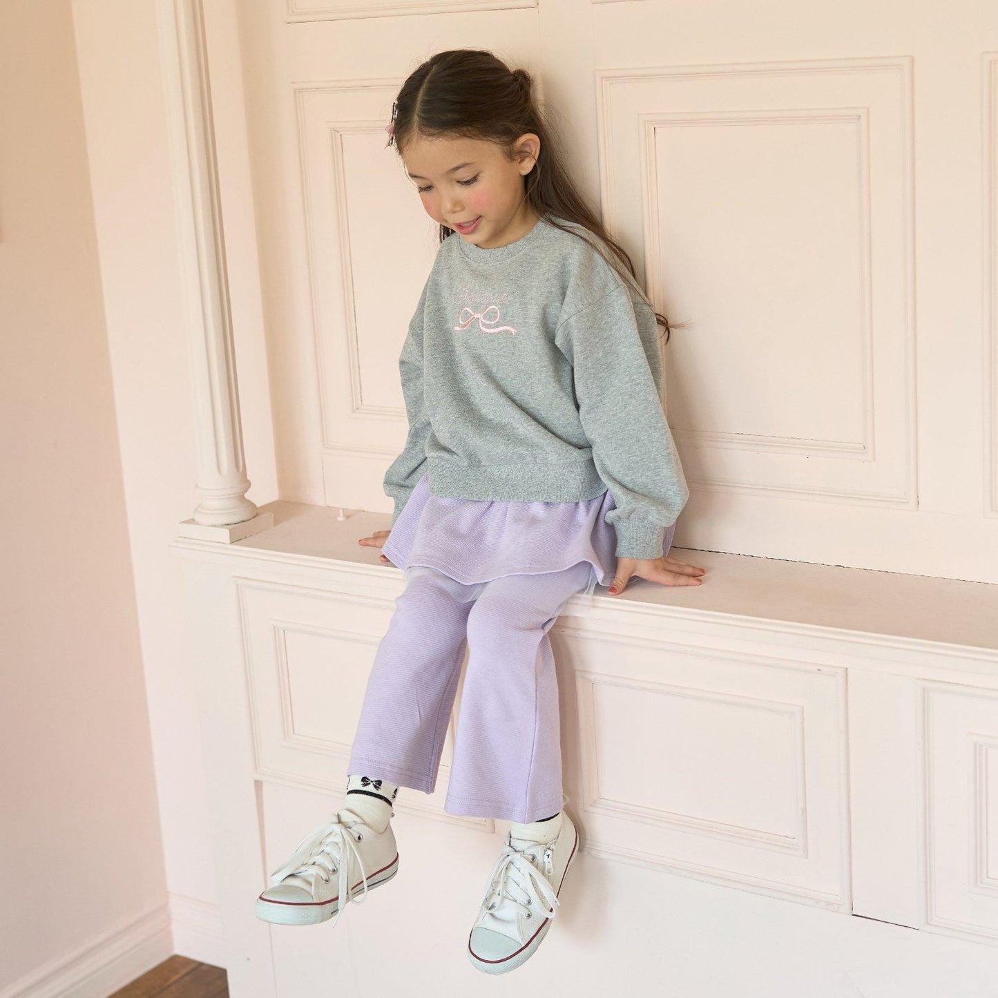 【毛球拜拜裡毛】蝴蝶結刺繡衛衣