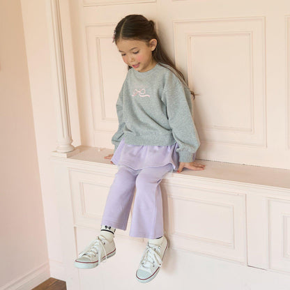 【毛球拜拜裡毛】蝴蝶結刺繡衛衣