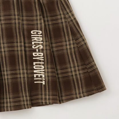 裝飾腰帶百褶裙