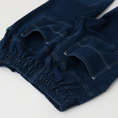 針織牛仔直筒褲