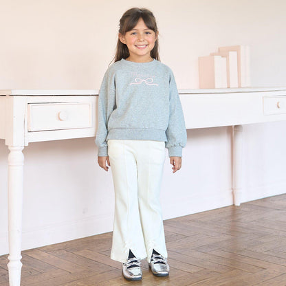 【毛球拜拜裡毛】蝴蝶結刺繡衛衣