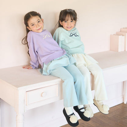 【毛球拜拜裡毛】蝴蝶結刺繡衛衣