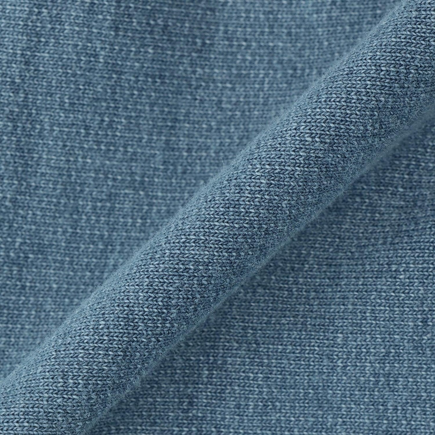 針織牛仔百褶裹裙式闊腿褲