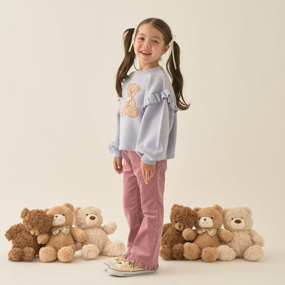 【Lycee mine 芭蕾系列】【如棉花糖般的穿著感】【可機洗】小熊提花毛衣