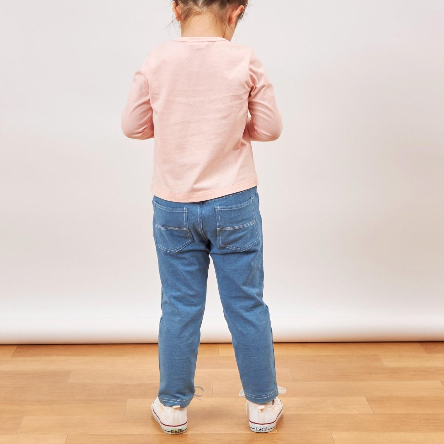 針織牛仔直筒褲