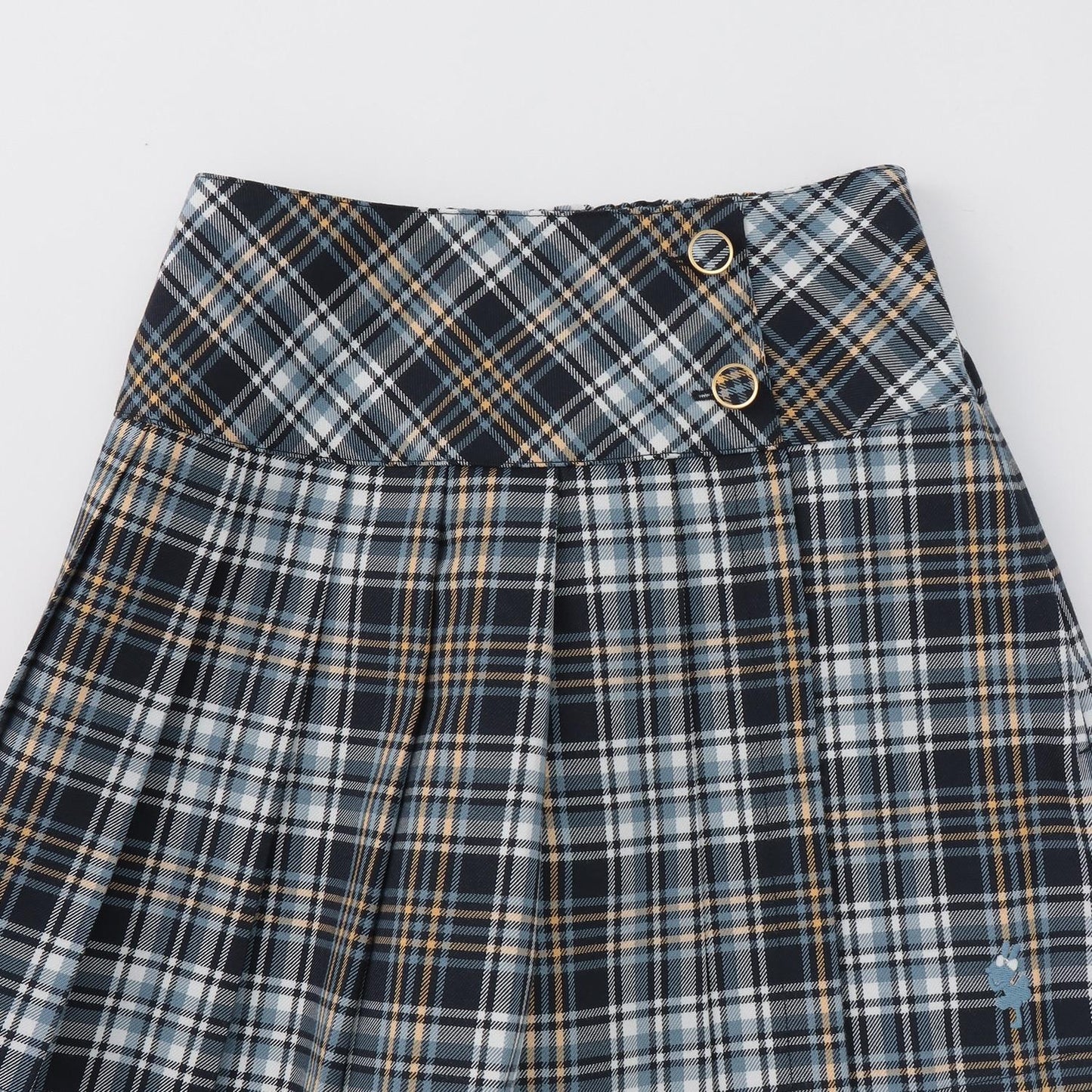 格紋百褶裙褲