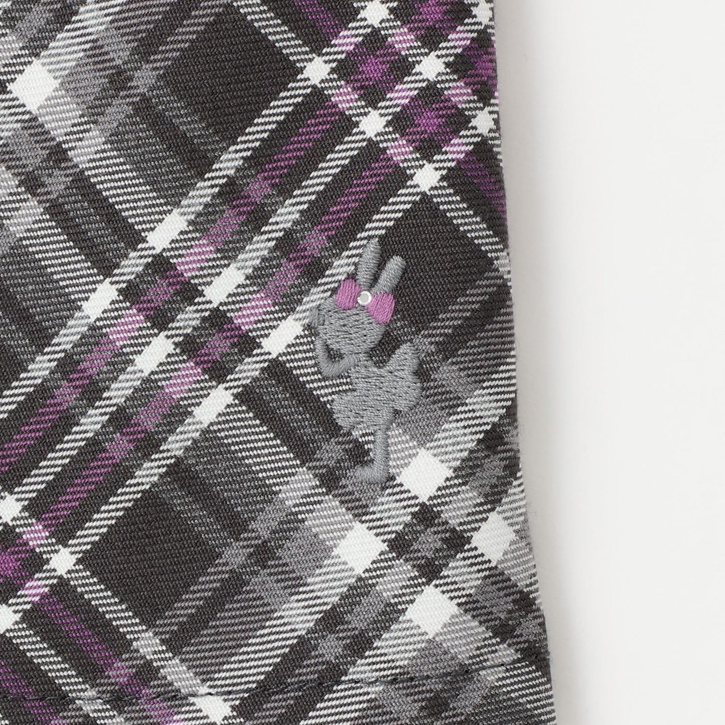 層疊風格格紋連衣裙