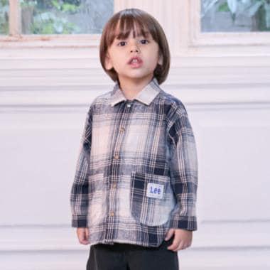 【Lee】牛仔格子襯衫