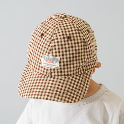 彩色格紋鴨舌帽
