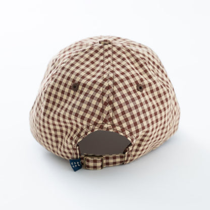 彩色格紋鴨舌帽