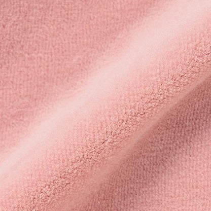 【柔軟天鵝絨】【可成套搭配】褶皺袖拉鍊連帽衫