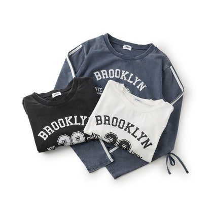 【LTXC】水洗色數字印花T恤