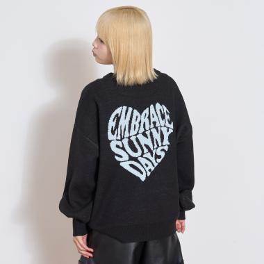 【GOODPRICE】背部愛心針織套頭衫