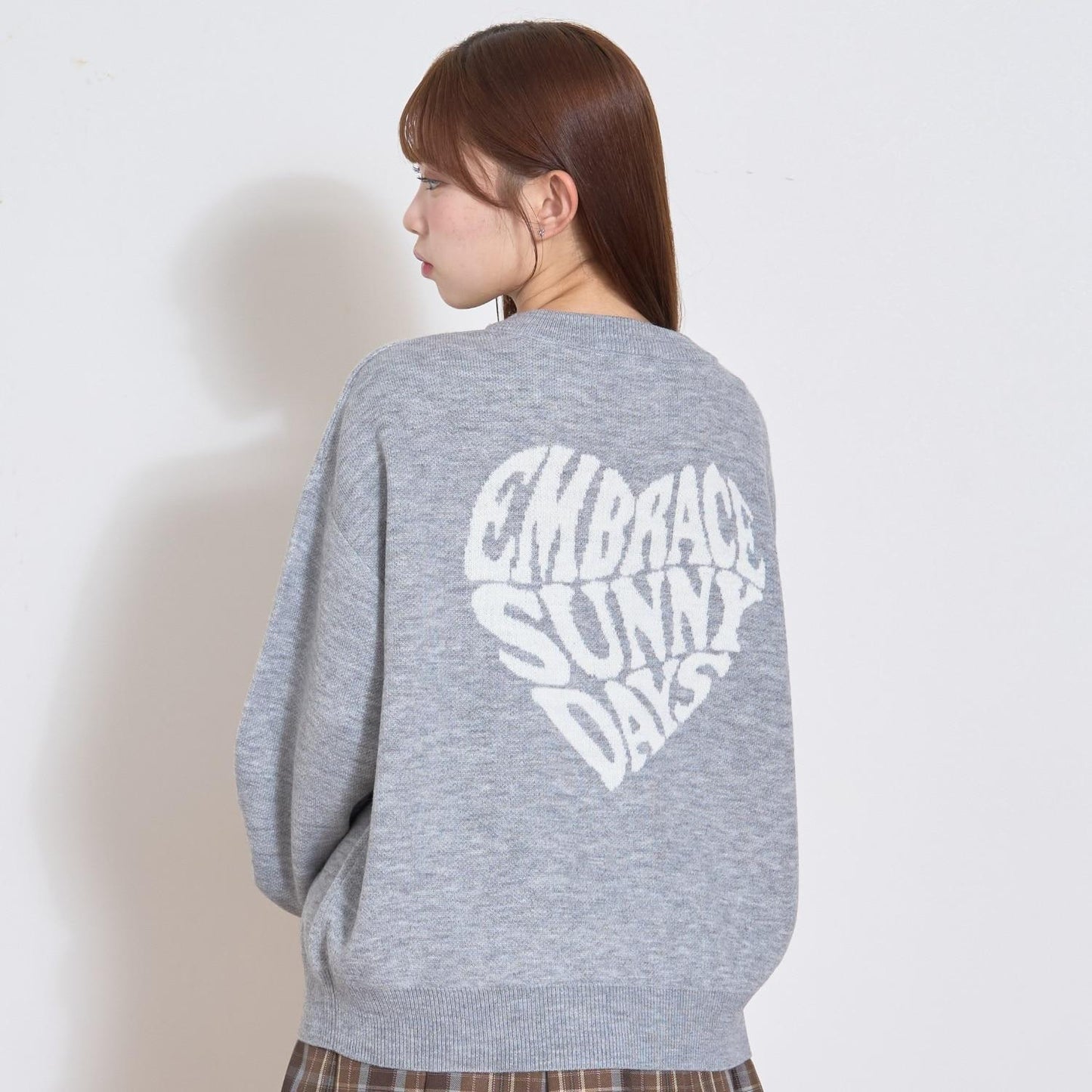 【GOODPRICE】背部愛心針織套頭衫