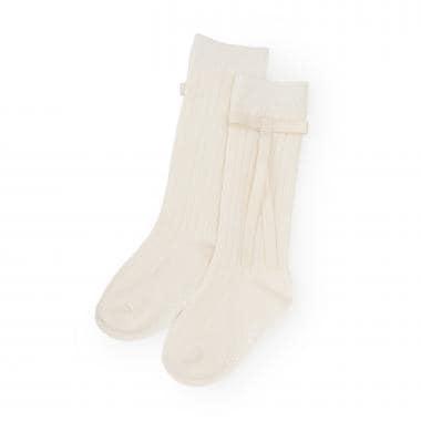 帶蝴蝶結高筒襪