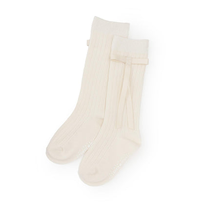 帶蝴蝶結高筒襪