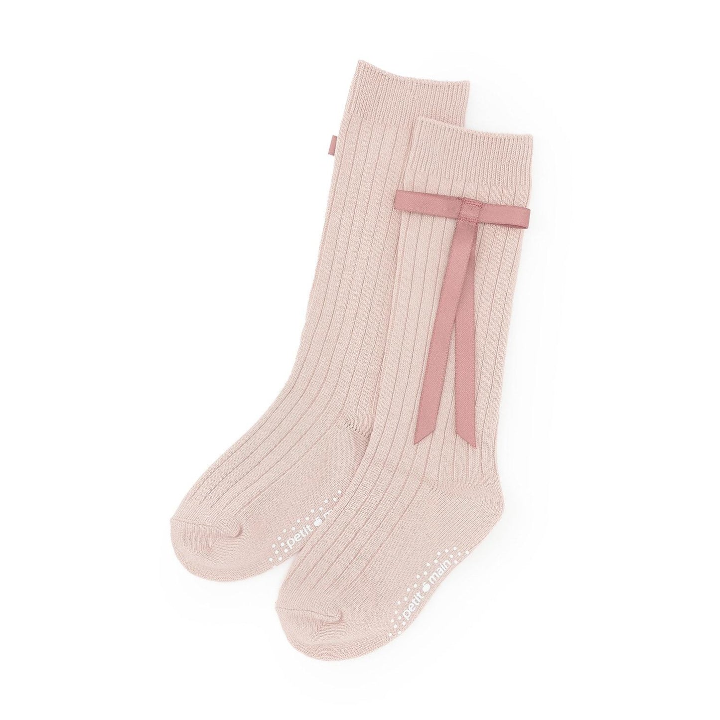 帶蝴蝶結高筒襪