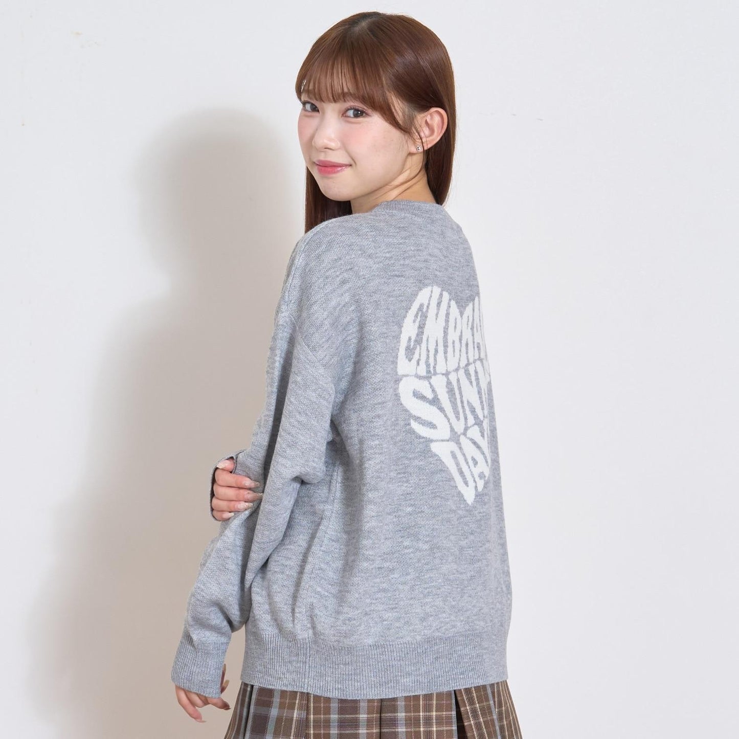 【GOODPRICE】背部愛心針織套頭衫