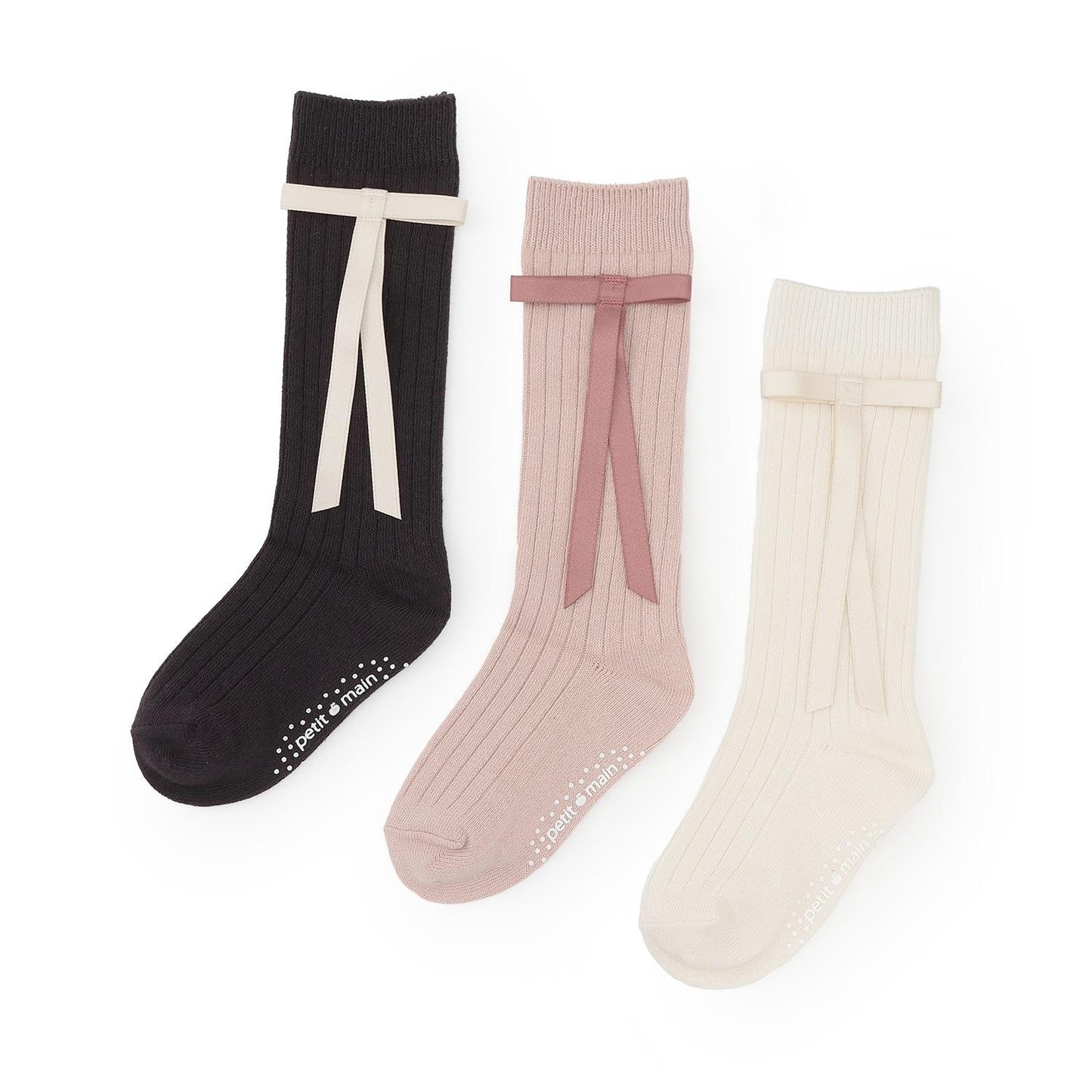 帶蝴蝶結高筒襪