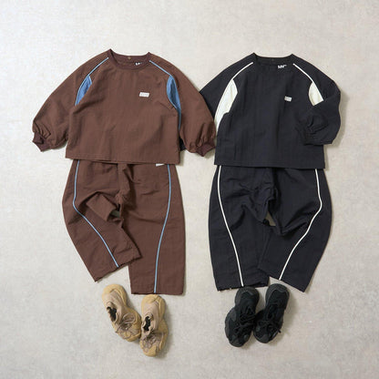 【MNCM】【可成套搭配】側邊條紋運動長褲