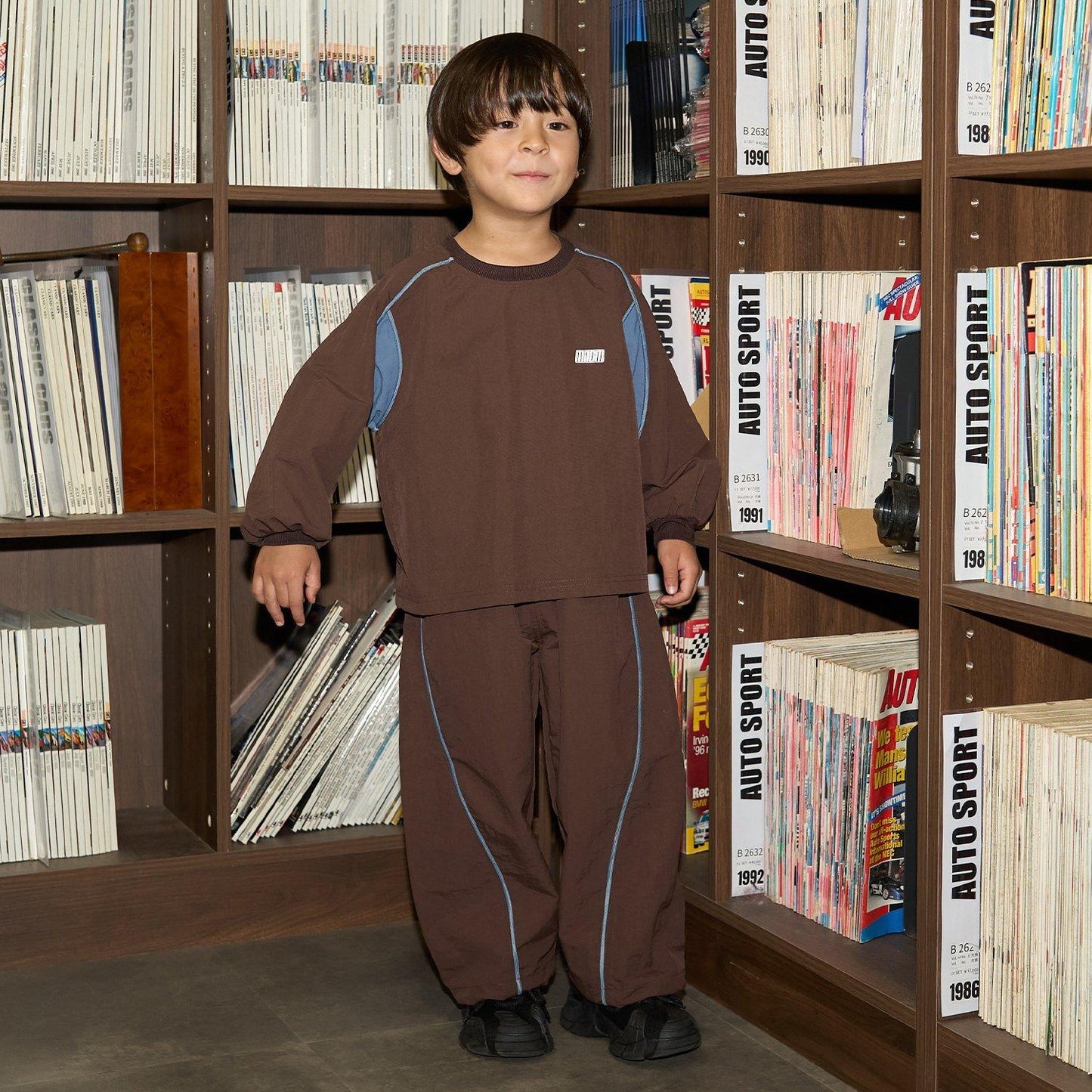 【MNCM】【可成套搭配】側邊條紋運動長褲