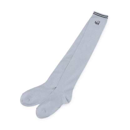 條紋羅紋過膝長襪