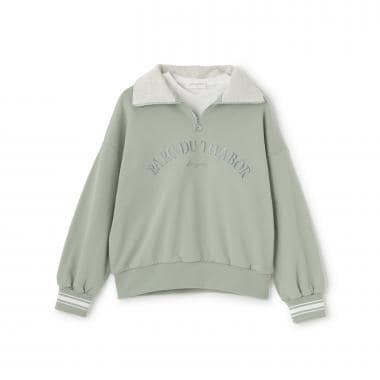 半拉鍊衛衣+長袖T恤套裝