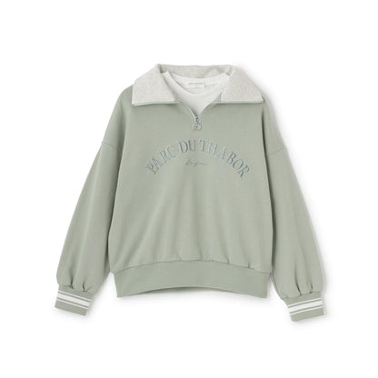 半拉鍊衛衣+長袖T恤套裝