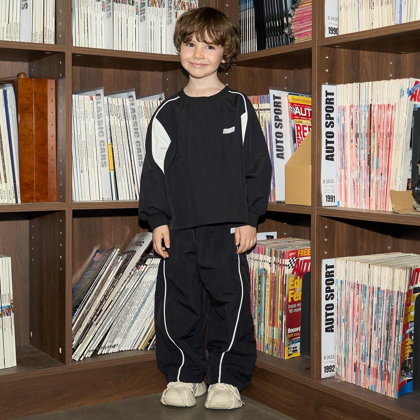 【MNCM】【可成套搭配】側邊條紋運動長褲