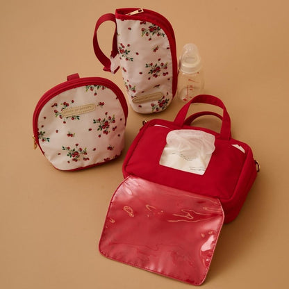 野草莓尿布收納包