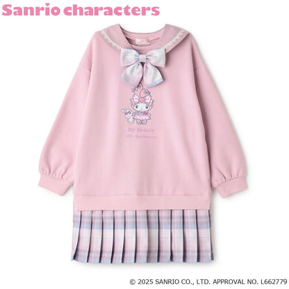 【My Melody/《庫洛米》】下襬百褶兩穿水手連衣裙