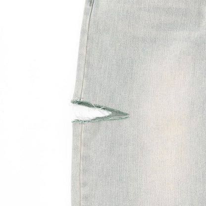 【LTXC】破洞牛仔寬腿褲