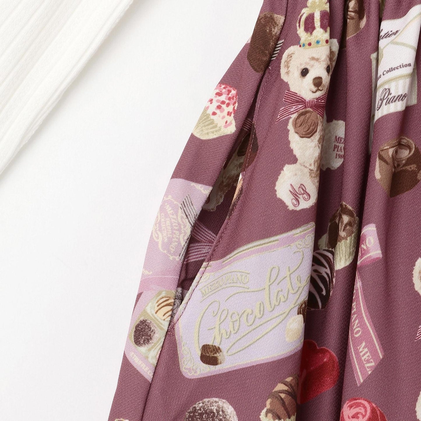 【人氣商品再入貨】【直營店無售】巧克力圖案拼接連衣裙