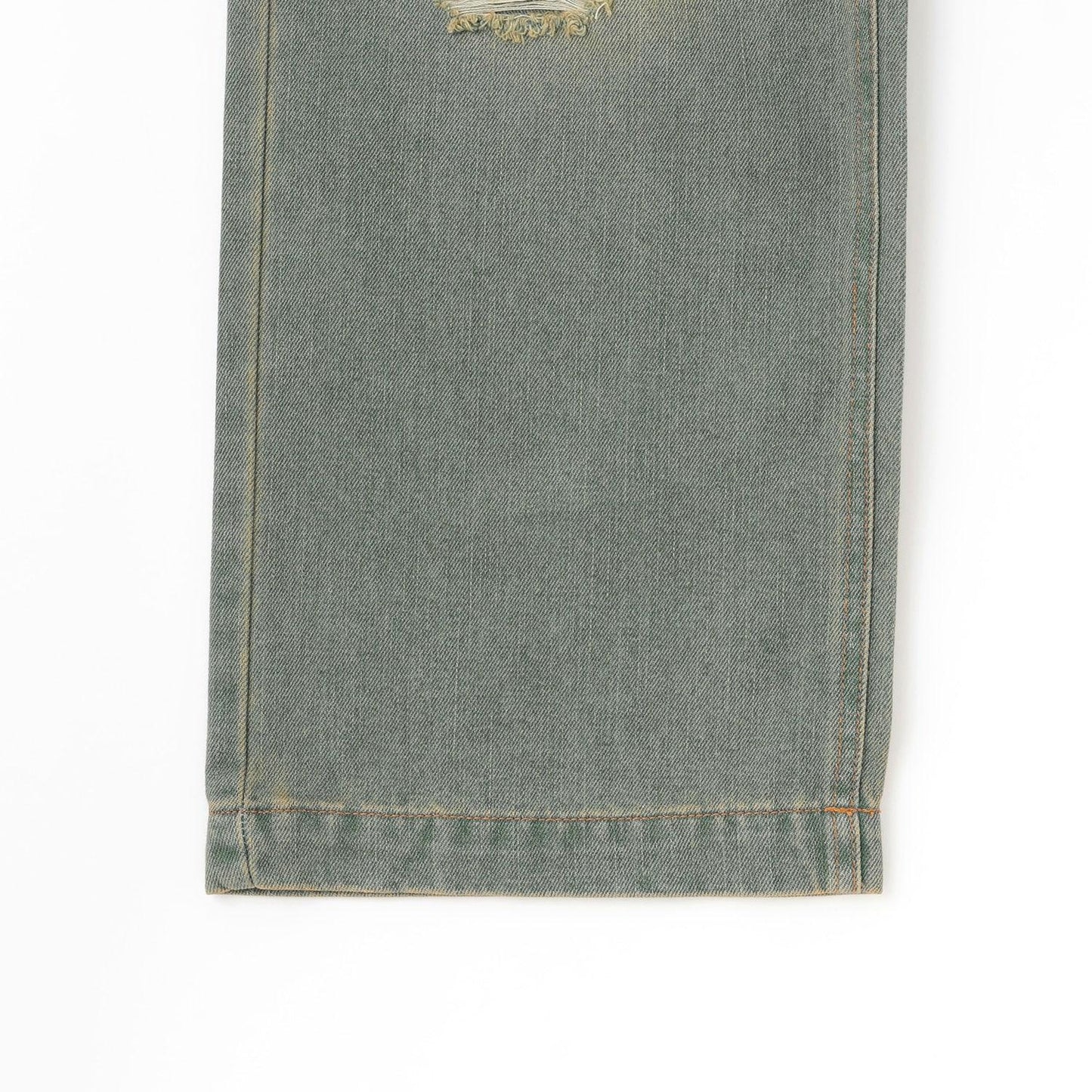 【LTXC】破洞牛仔寬腿褲