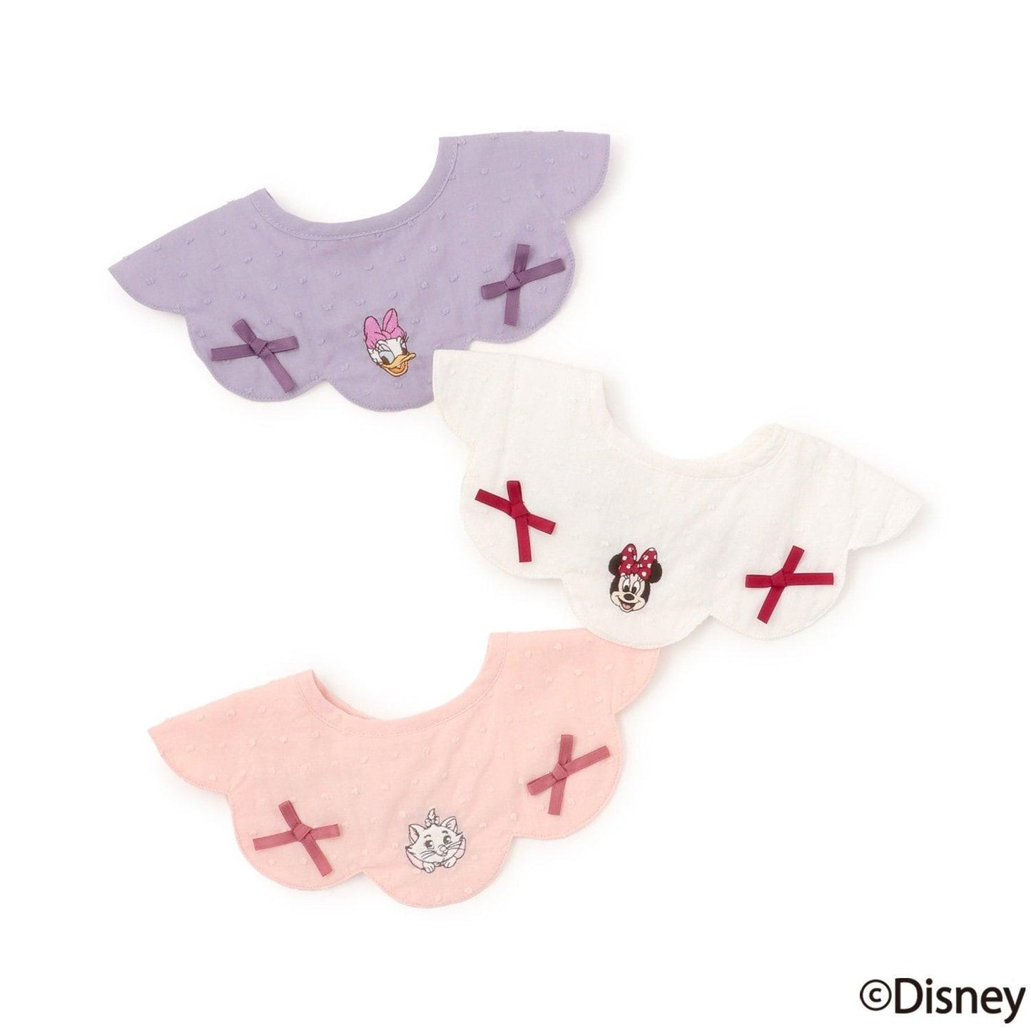 【《迪士尼》】波浪邊蝴蝶結圍兜