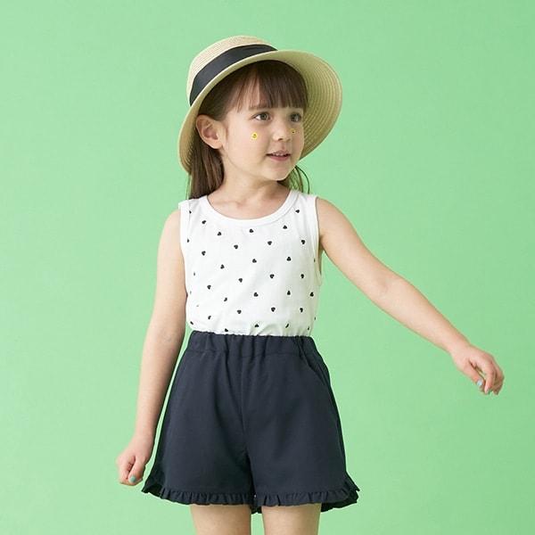 【接觸冷感】短款T恤&背心套裝