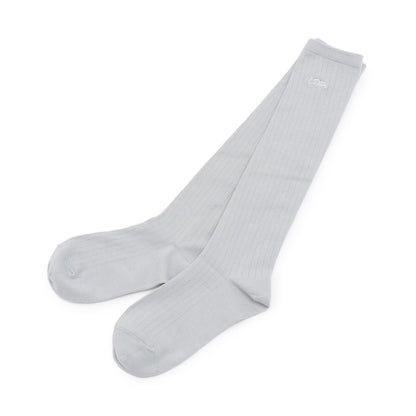 LTXC刺繡羅紋高筒襪