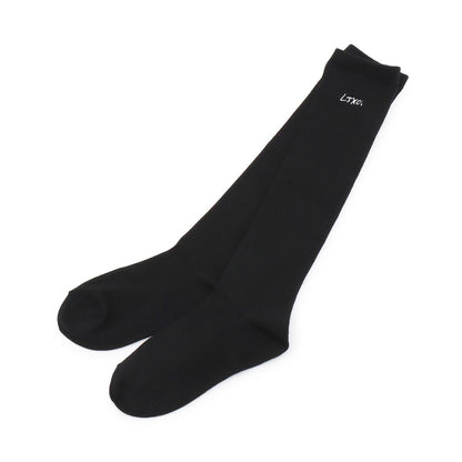 LTXC刺繡羅紋高筒襪