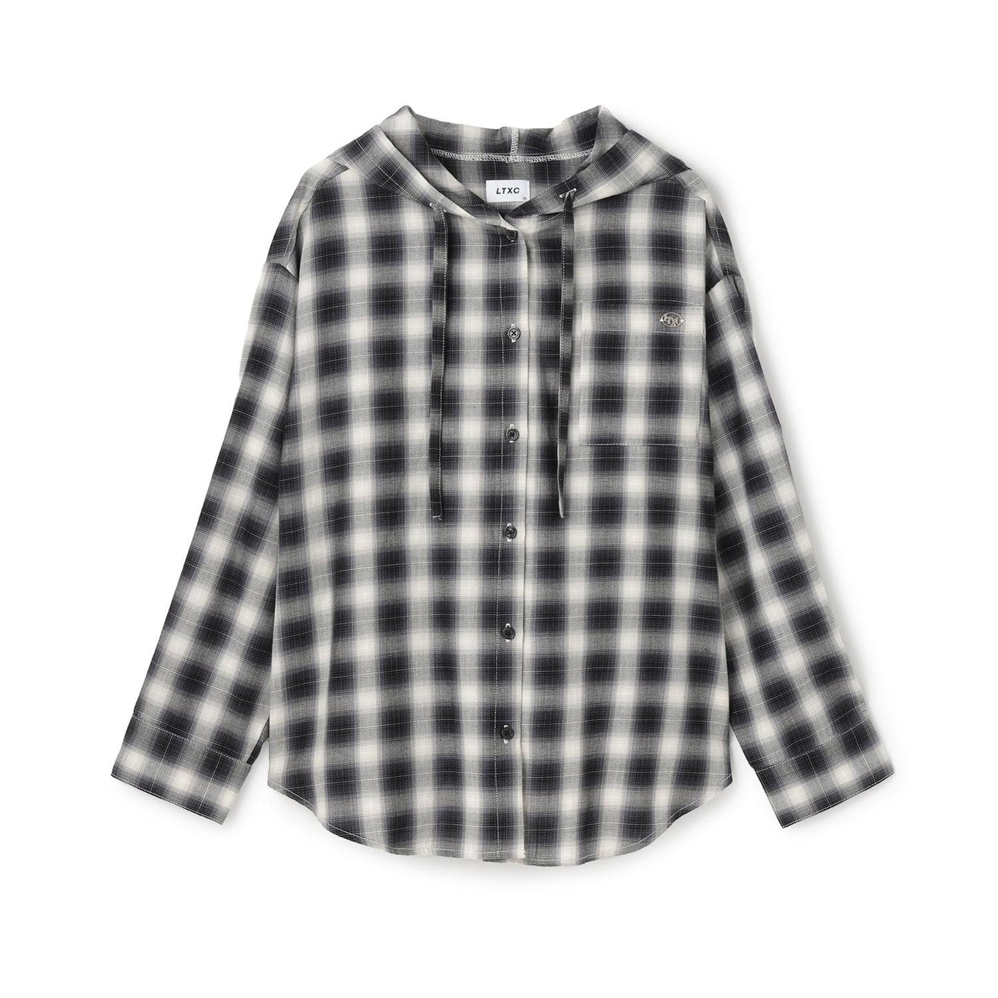 【LTXC】格子襯衫連帽衫