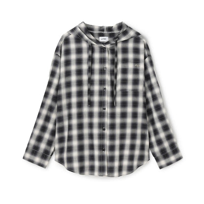 【LTXC】格子襯衫連帽衫