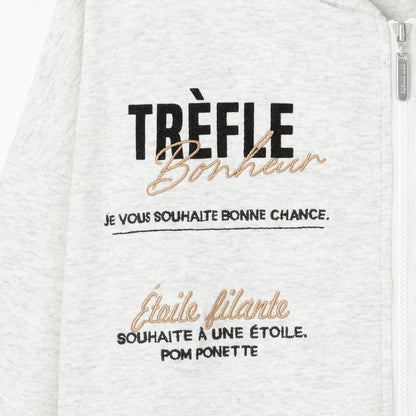 光滑質感LOGO連帽衛衣