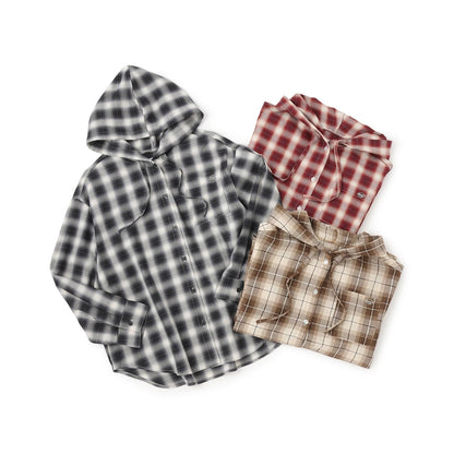 【LTXC】格子襯衫連帽衫