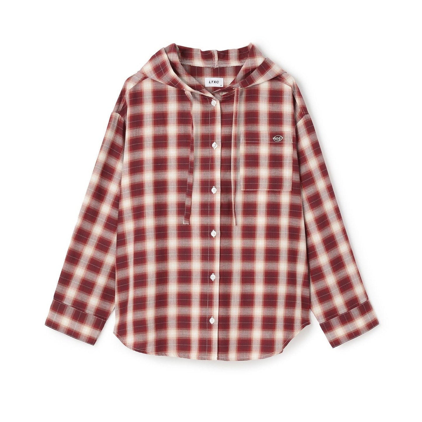 【LTXC】格子襯衫連帽衫