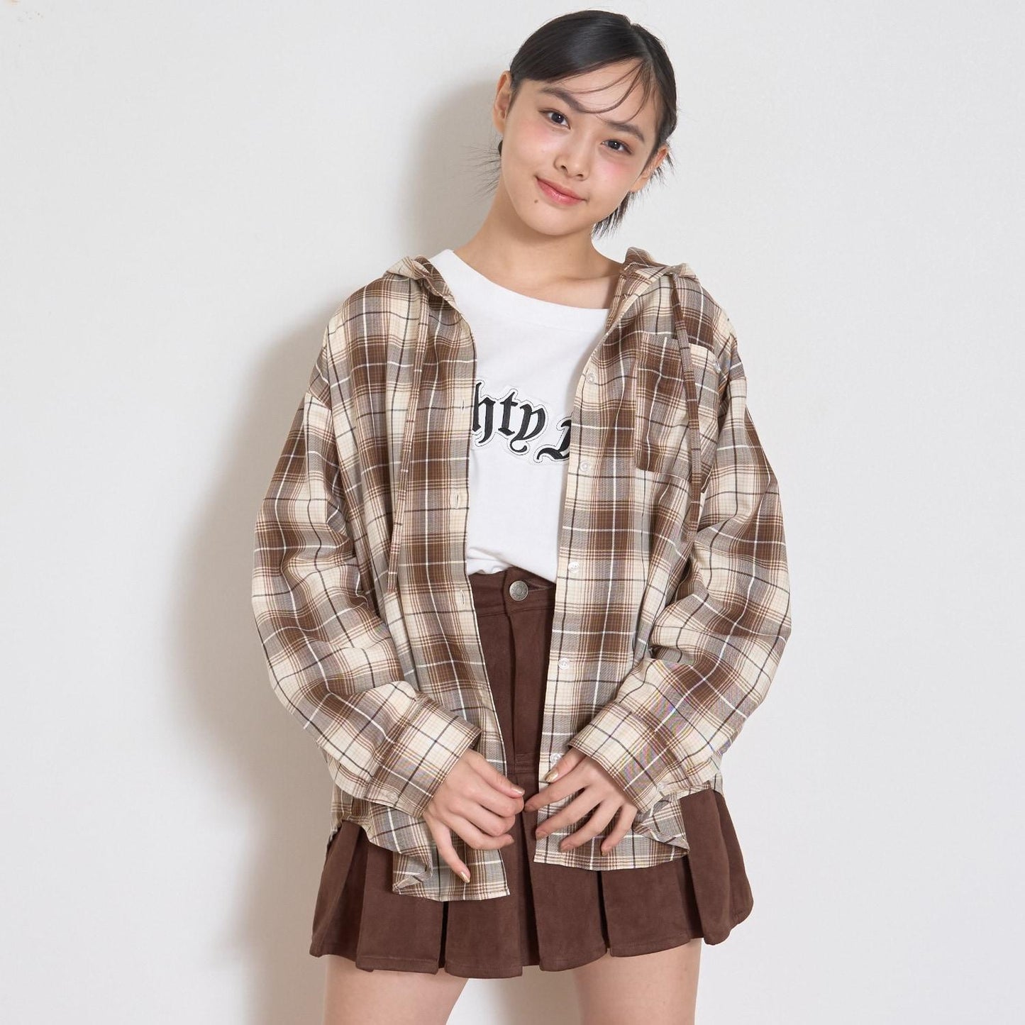 【LTXC】格子襯衫連帽衫