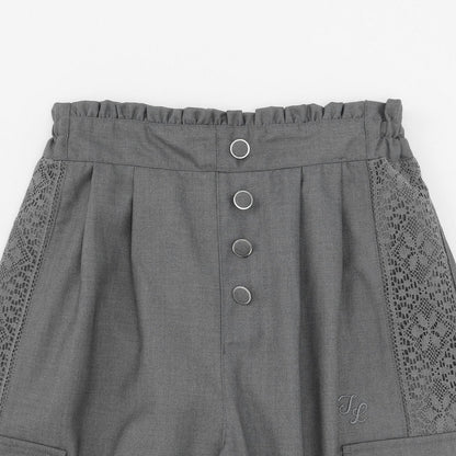 側邊蕾絲連體褲【2WAY】