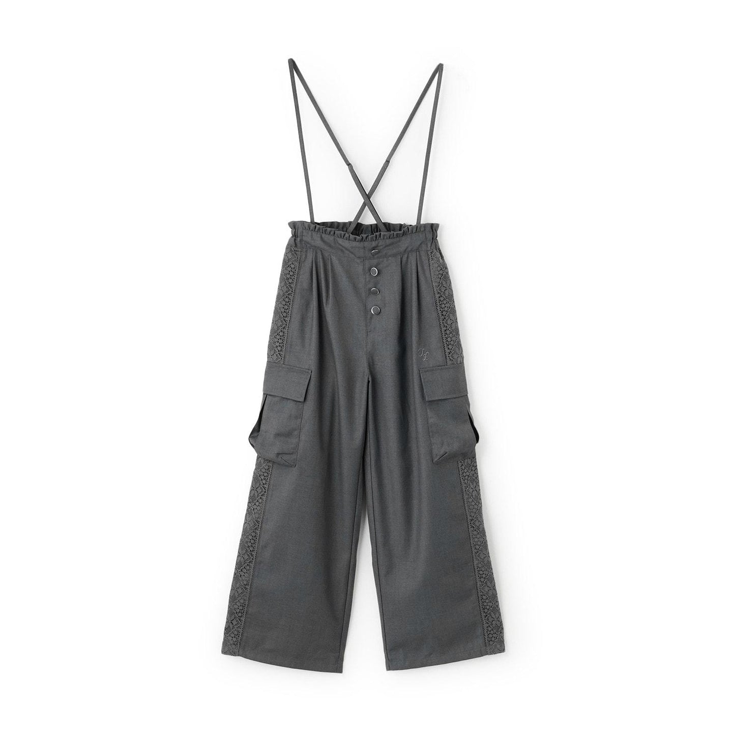 側邊蕾絲連體褲【2WAY】