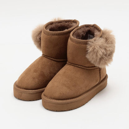 愛心裝飾羊毛靴